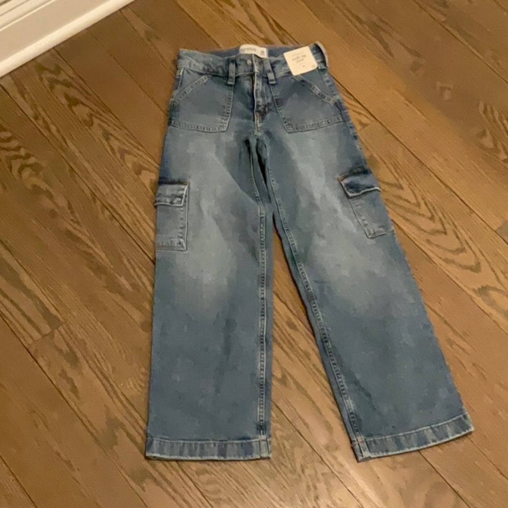 Denim Cargo Jeans